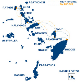 Dodekanisos Route Map