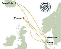 Smyril Line Route Map