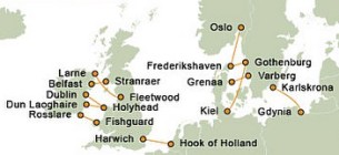 Stena Line Route Map